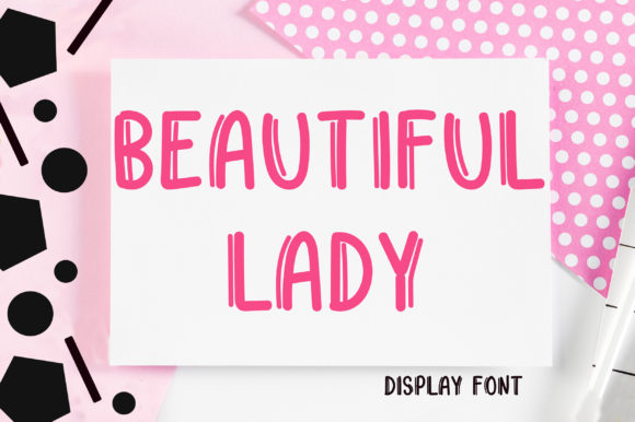 Beautiful Lady: A Cute and Colorful Display Font for Branding