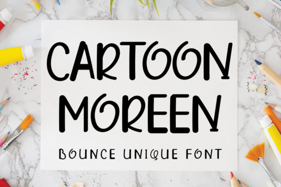 Cartoon Moreen: A Joyful Display Font for Makers