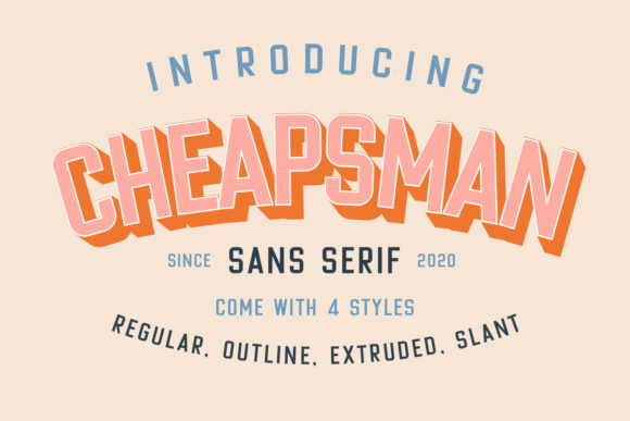 Cheapsman: A Display Font That Brings Bold Authenticity to Branding Projects