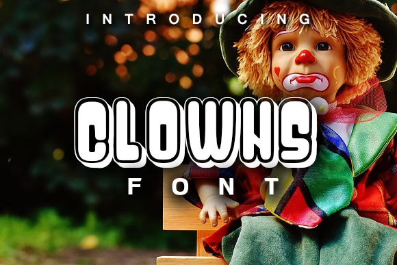 Clowns Display Font for Striking Digital Typography