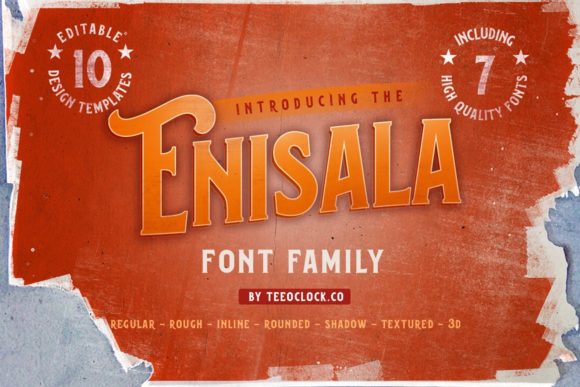 Enisala Font Family for Consistent Small Business Branding