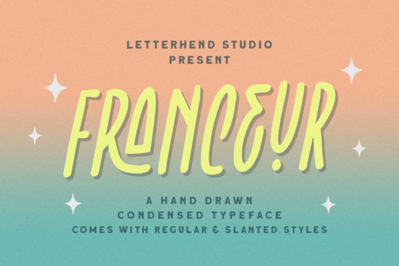 Franceur: A Neat Display Font for Handmade Products
