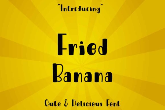 Fried Banana Display Font for Playful Brand Identity Design