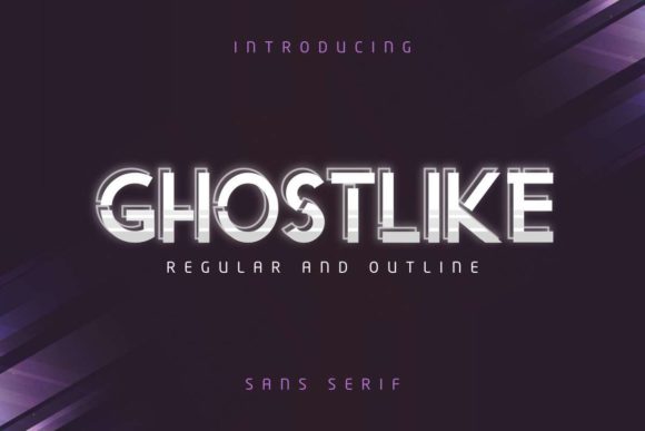 Ghostlike: An Abstract Display Font for Bold Branding