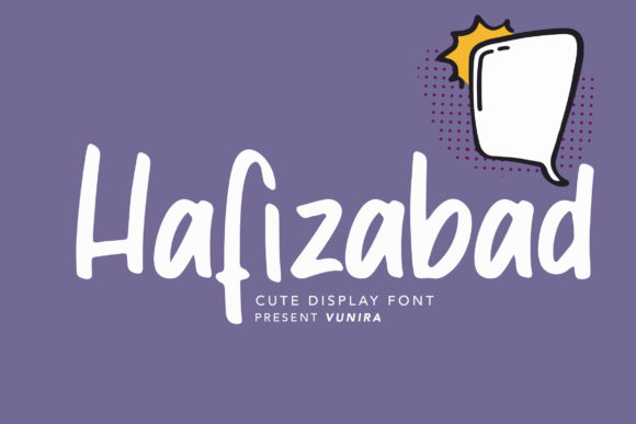 Hafizabad: A Joyful Display Font for Campaign Visuals