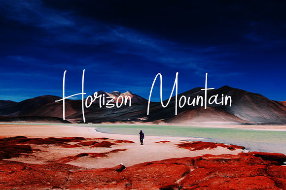 Horizon Mountain: The Calligraphic Display Font for Modern Brands