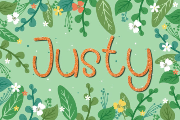 Justy Display Font for Playful Campaign Design
