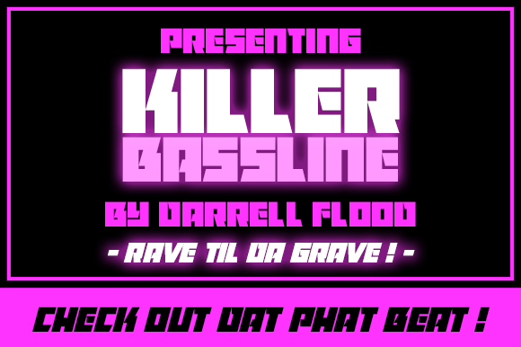 Killer Bassline Display Font for Handmade Sellers & Crafters