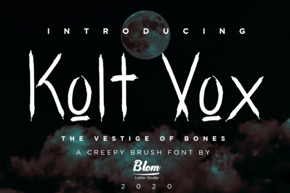 Kolt Vox: A Spooky Display Font for Memorable Branding Projects