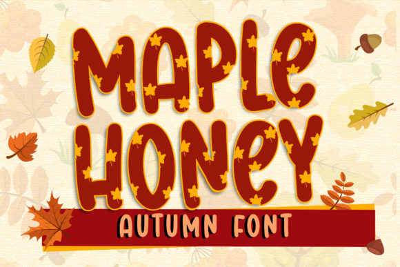 Maple Honey: A Chunky Lettered Display Font for Editorial Creative Projects