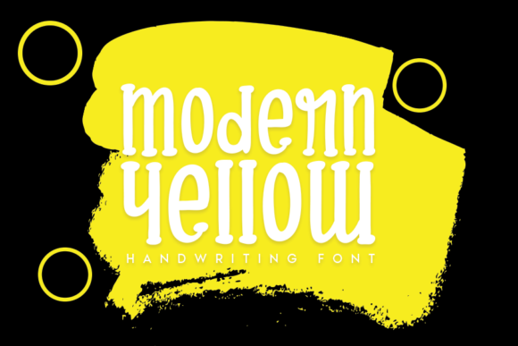 Modern Yellow Display Font for Editorial Design