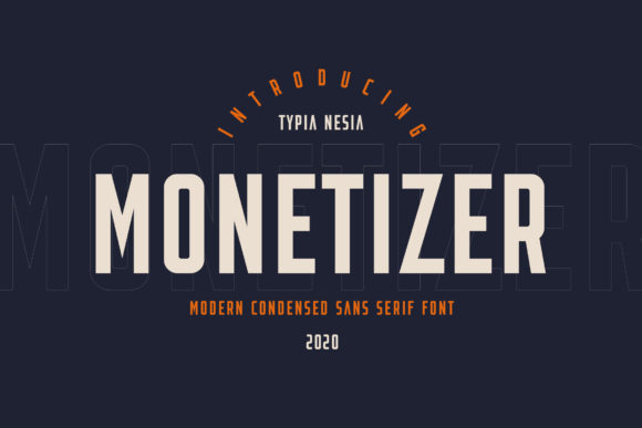 Monetizer: A Bold Display Font for Small Business Branding