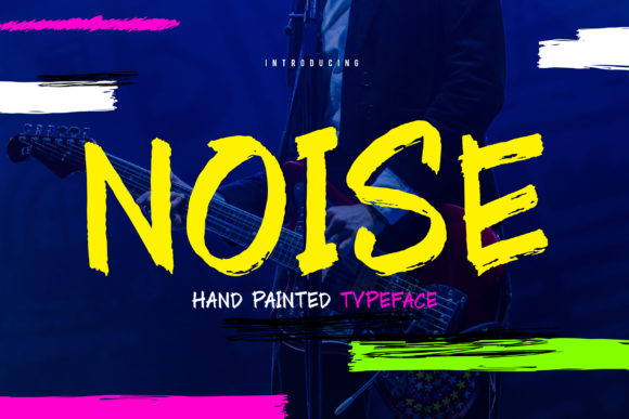 Noise: A Casual Brush Display Font for Branding and Web Design