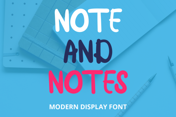 Note and Notes Display Font for Joyful Branding