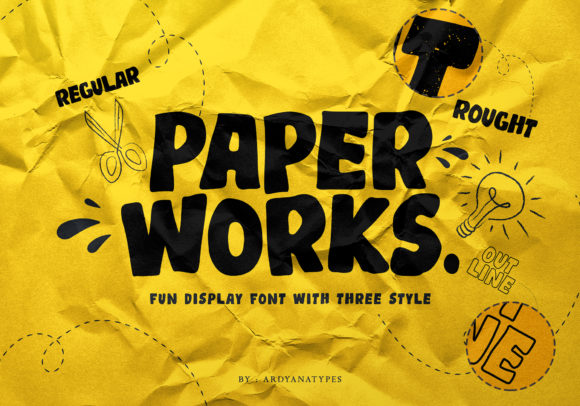 Paper Works: A Bold Display Font for Creators