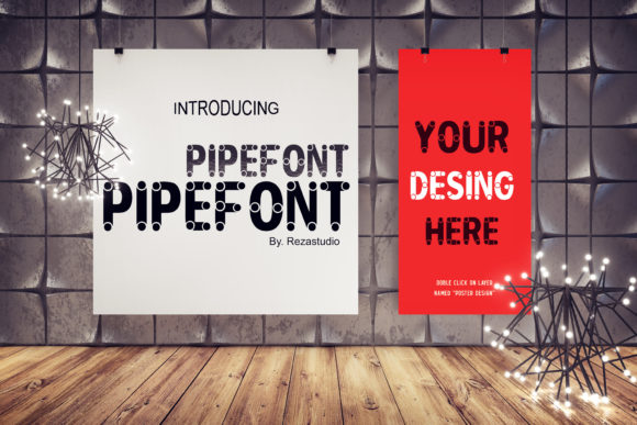 Pipe Font: A Fun Display Typeface for Crafting Projects