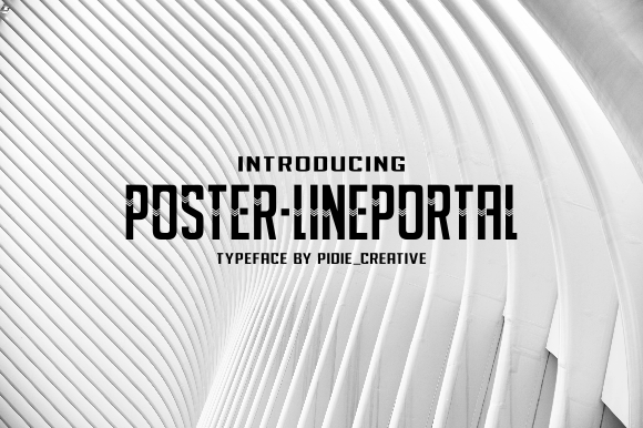 Poster-Lineportal: A Modern Display Font for Bold Branding