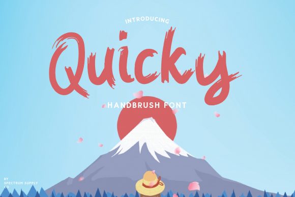 Quicky: A Brush-Pen Display Font for Editorial Charm