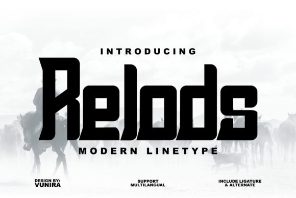 Relods: The Brush-Pencil Display Font for Authentic Branding
