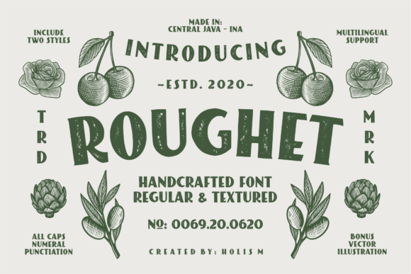 Roughet: A Bold Chunky Display Font for Polished Branding