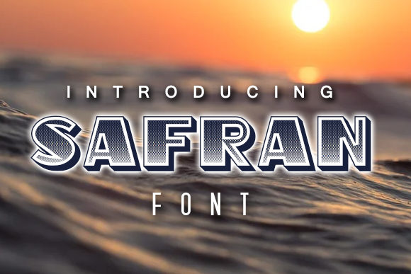 Safran Font: A Bold Display Typeface for Creative Campaigns