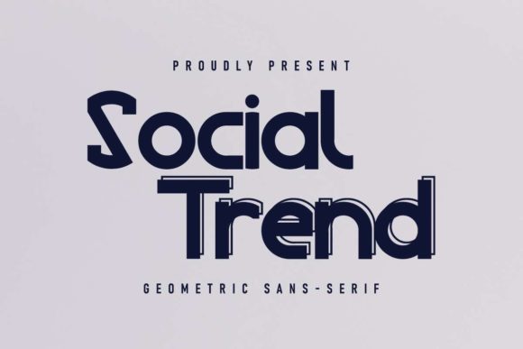 Social Trend: A Fun Display Font for Everyday Branding