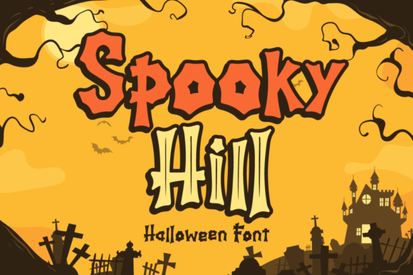 Spooky Hill: A Playful Halloween Display Font for Makers