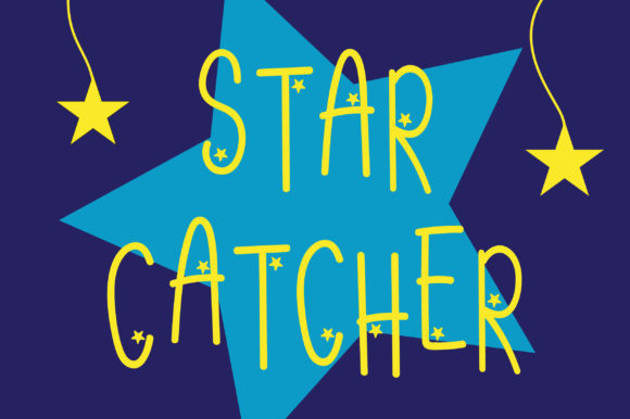 Star Catcher: A Cheerful Display Font for Digital Creatives
