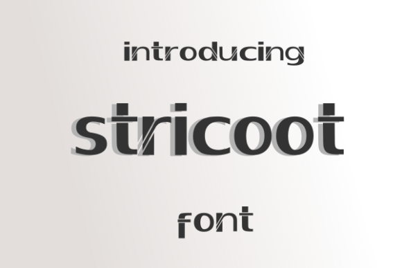 Stricoot: An Eclectic Display Font That Demands Attention