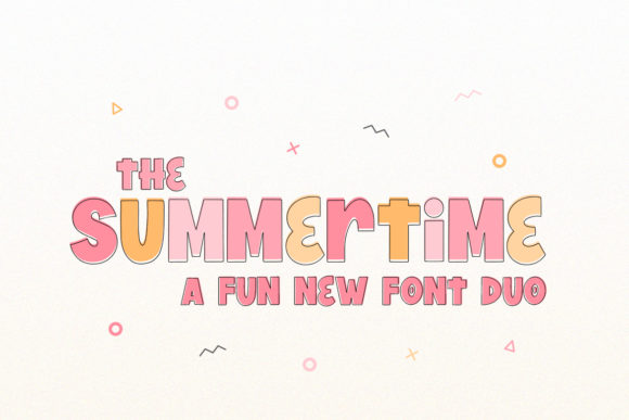The Summertime: A Bold Display Font for Editorial Design