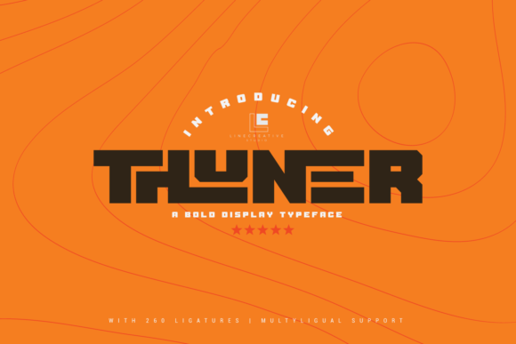 Thuner: A Bold Display Font for Authentic Branding