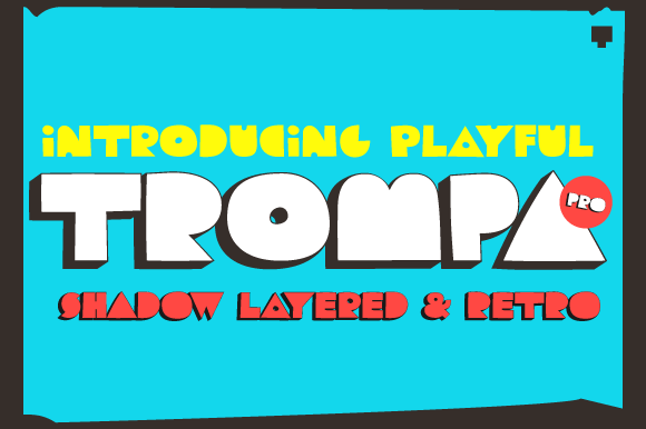 Trompa: A Bold Chunky Display Font for Modern Web Design