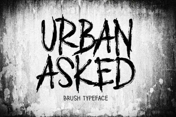 Urban Asked Display Font for Modern Digital Branding