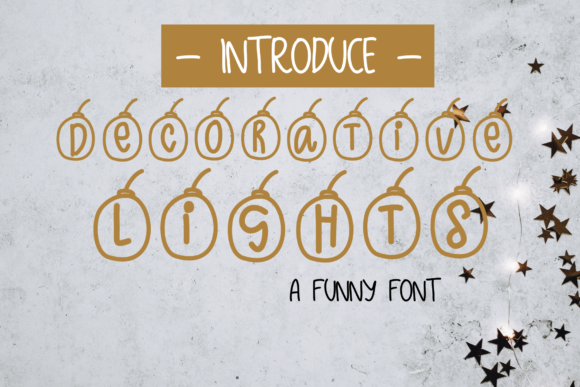 Using Decorative-lights Font for Holiday Branding Projects