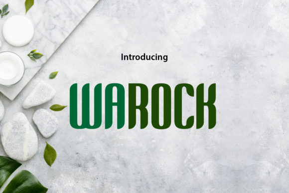 Warock – A Bold Display Font for Friendly, Colorful Branding