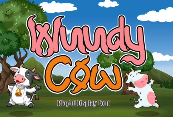 Wuudy Cow: A Friendly Display Font for Small Business Branding